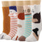 "Cozy Fuzzy Slipper Socks for Women - 5 Pairs of Fluffy, Non-Slip Winter Socks with Adorable Animal Designs!"