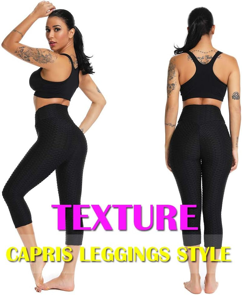 "Elevate Your Workout: Women's High Waist Tummy Control Booty-Lifting Yoga Pants"