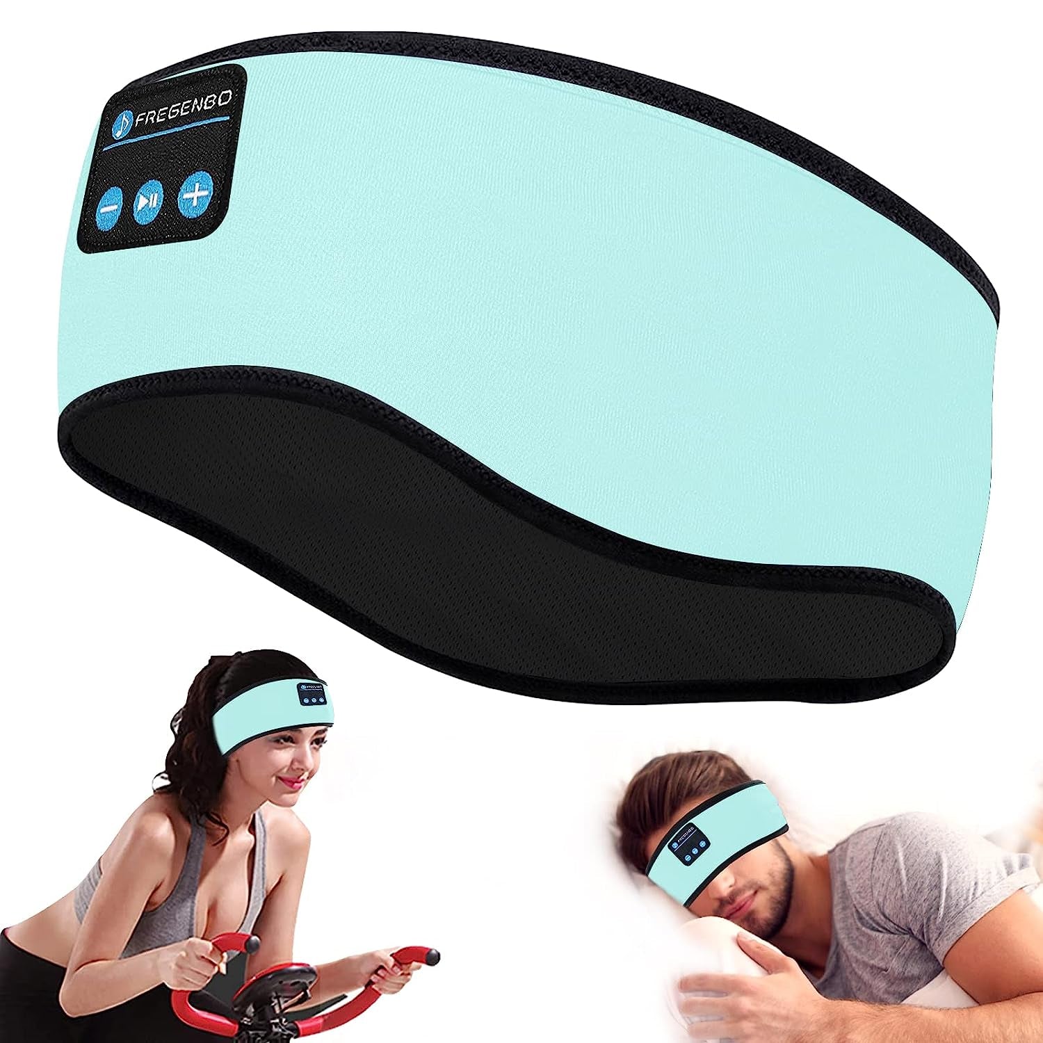 "Ultra-Thin Wireless Sleep Headphones Headband - Perfect for Sports, Yoga, and Side Sleepers!"